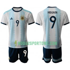 Koszulka Argentyna HIGUAIN 9 Dziecięcy Domowe Stroje Piłkarskie Copa América 2019 Krótki Rękaw